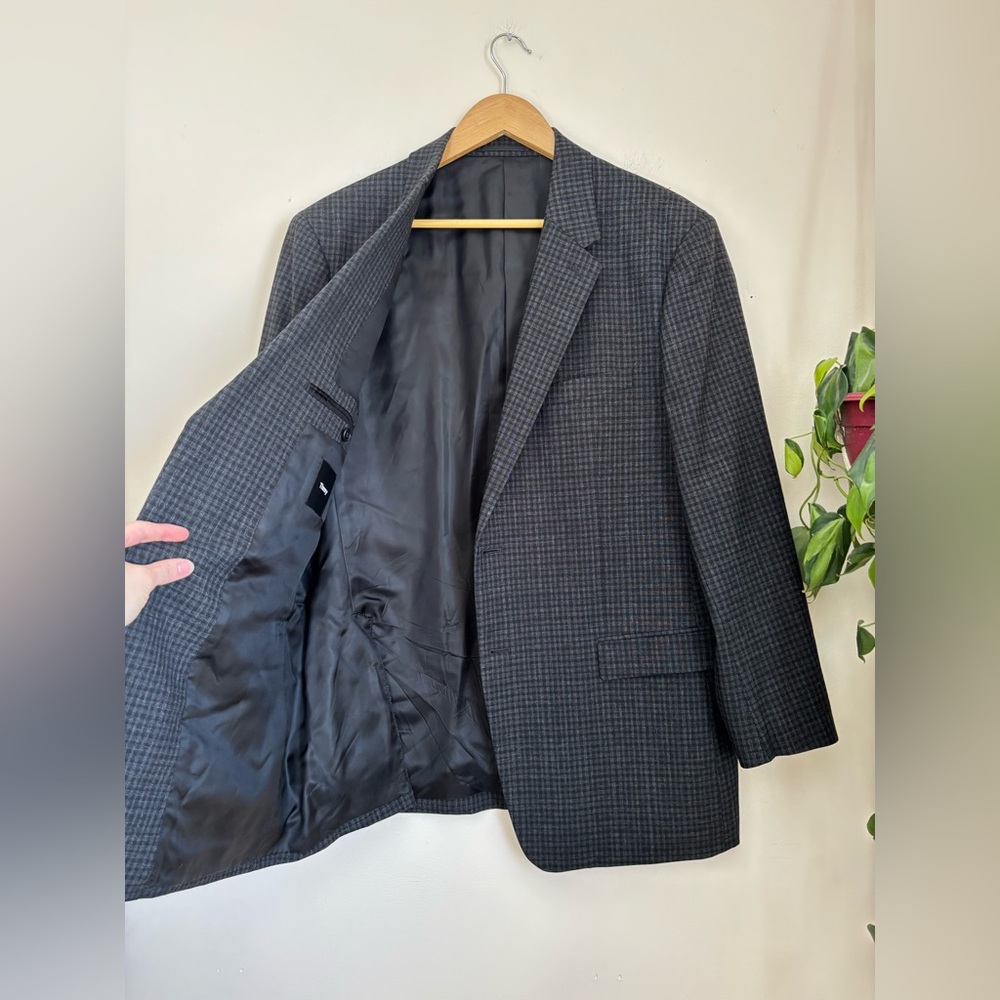 Theory Standard Checked Blazer In Wool - Picture 8 of 13